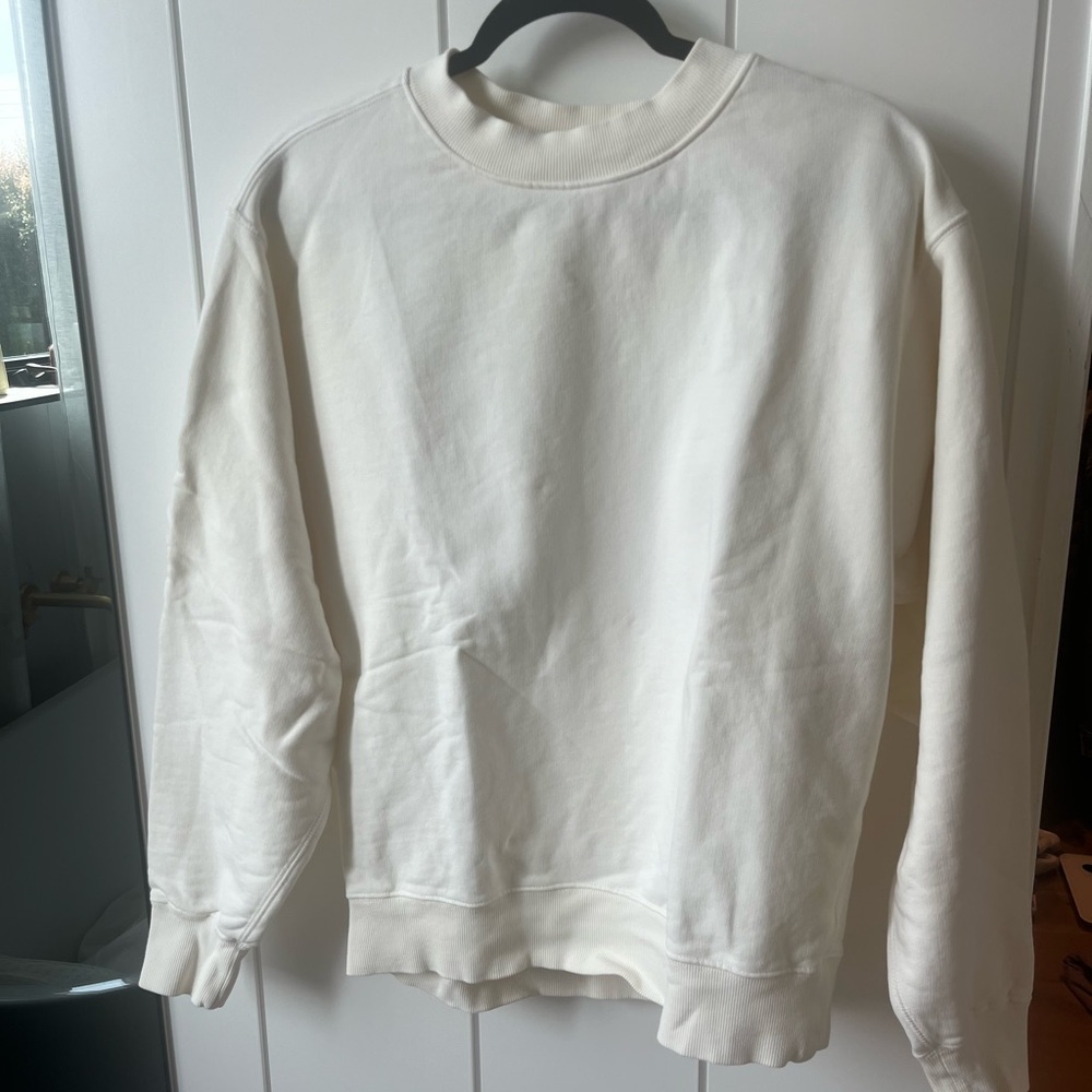 Elwood Oversized Core Crewneck in vintage white